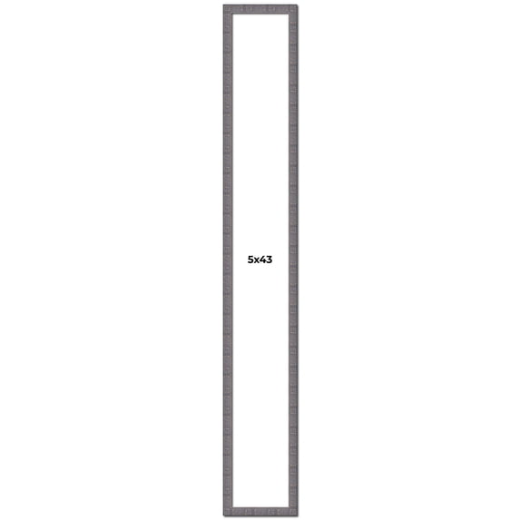 5x43 Frame Slate Blue Distressed Rustic Solid Wood Picture Frame | 0.75 Inch Moulding Width |