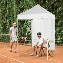 5x5 Canopy Sidewalls for Tent, Windproof, Waterproof, 99% , Silver Coating, Blue