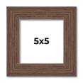 thumbnail image 1 of 5x5 Farmhouse Brown Solid Wood Picture Frame Width 1.5 Inches | Interior Frame Depth 0.5 Inches |, 1 of 8