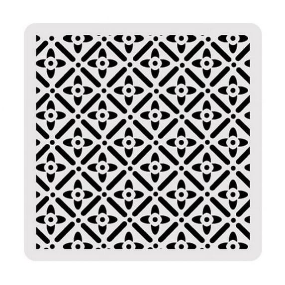 5x5 Flower Pattern Stencil