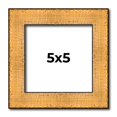 thumbnail image 1 of 5x5 Frame Gold Rustic Solid Wood Picture Frame | 1.25 Inch Wide Moulding | Rustique Gold Collection, 1 of 8
