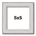 thumbnail image 1 of 5x5 Frame Silver Inner Slope Bevel Picture Frame | 1 Inch Moulding Width | 0.75 Inch Rabbet Depth |, 1 of 8