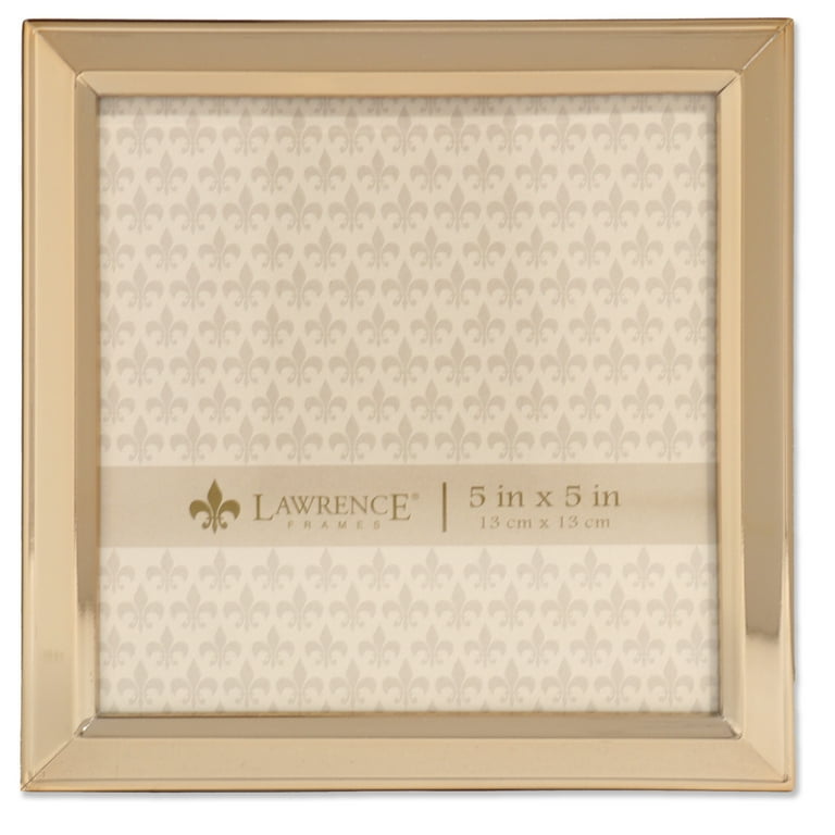 5x5 Gold Metal Picture Frame Classic Bevel