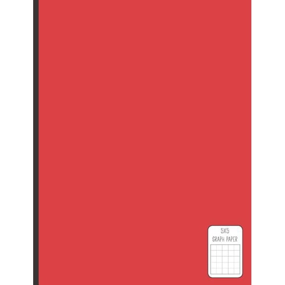 5x5 Graph Paper: 120 Page Medium Size Notebook: Perfect For Math, Science, And More Paperback