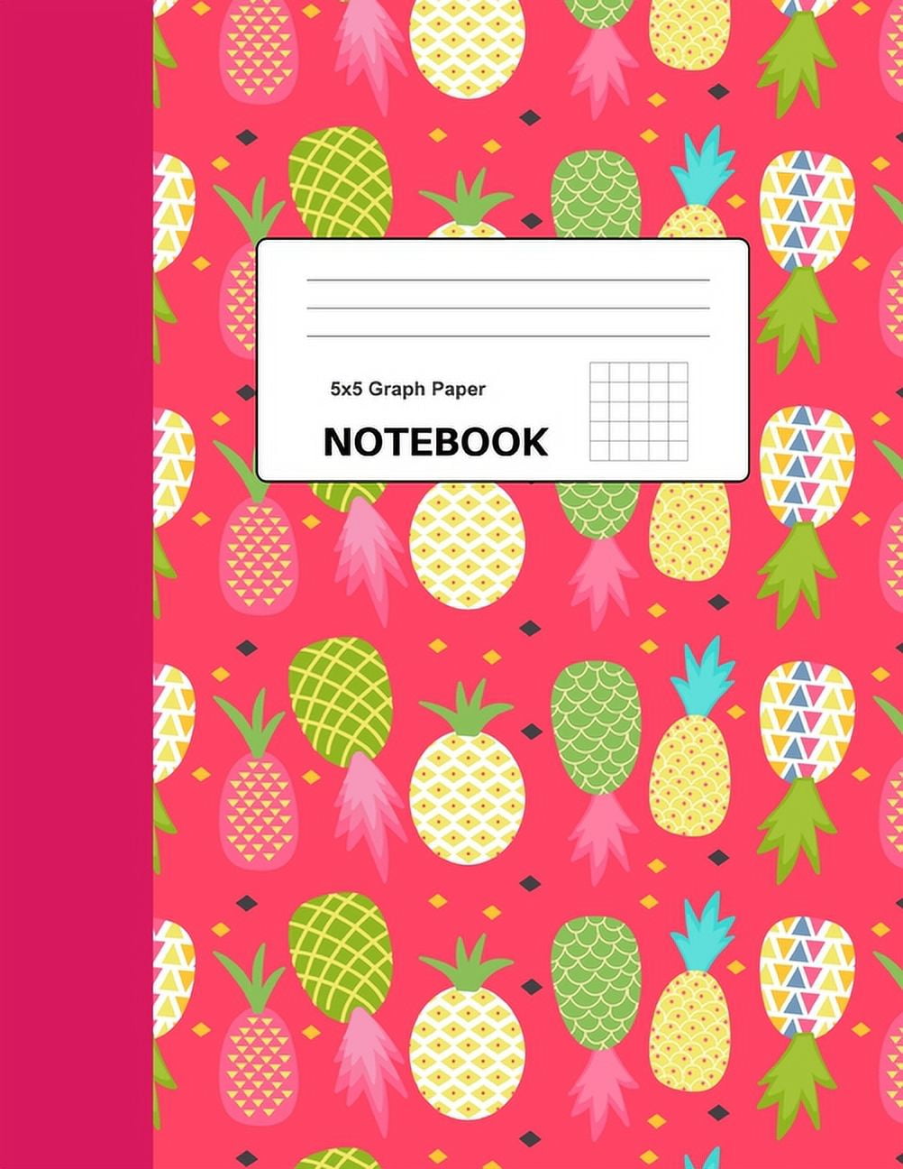 5x5 Graph Paper Notebook 8.5 x 11 inches 100 pages Quad Ruled Cute