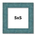thumbnail image 1 of 5x5 IN Frame Blue Rustic Barnwood Solid Wood Picture Frame Width 1.25 Inches | Interior Depth 0.5, 1 of 8
