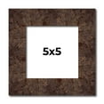 thumbnail image 1 of 5x5 IN Frame Brown Burl Real Wood Picture Frame Width 1.625 Inches | Interior Frame Depth 0.5, 1 of 8