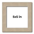 thumbnail image 1 of 5x5 IN Frame Grey Solid Wood Picture Frame Width 1 Inches | Interior Frame Depth 0.5 Inches |, 1 of 8