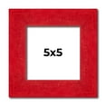 thumbnail image 1 of 5x5 IN Frame Red Burl Solid Wood Picture Frame Width 1.75 Inches | Interior Frame Depth 0.5 Inches, 1 of 8