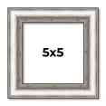 thumbnail image 1 of 5x5 IN Frame Silver Real Wood Picture Frame Width 1.25 Inches | Interior Frame Depth 0.5 Inches |, 1 of 8