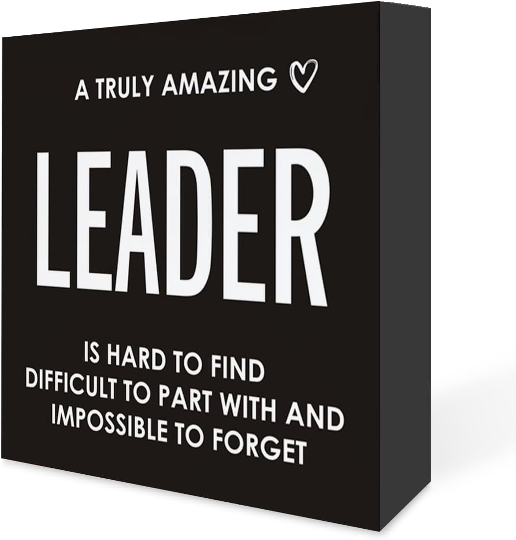 5x5 IN Inspirational Office Decor,a Truly Amazing Leader Sign,Office ...