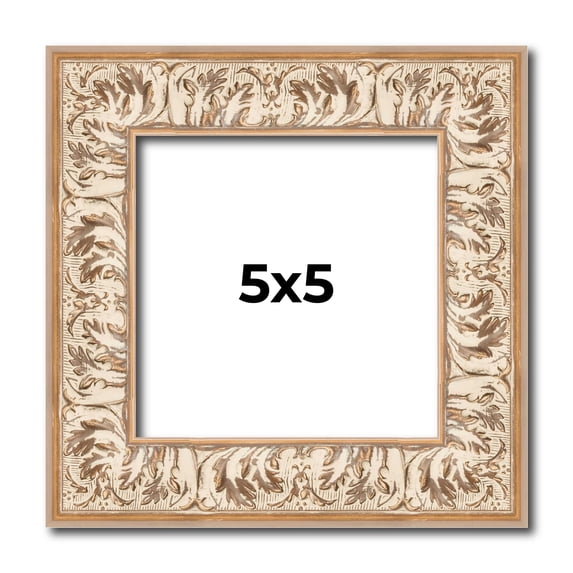 5x5 In Frame White Real Wood Picture Frame Width 1.5 inches | Interior Frame Depth 0.5 inches |