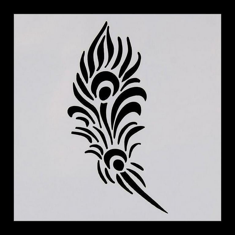 Feather Airbrush Stencils