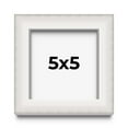 thumbnail image 1 of 5x5 Shadow Box Silver Brushed Striped Display Frame | 1.625 Inches Deep | 1 Inch Moulding Width |, 1 of 8