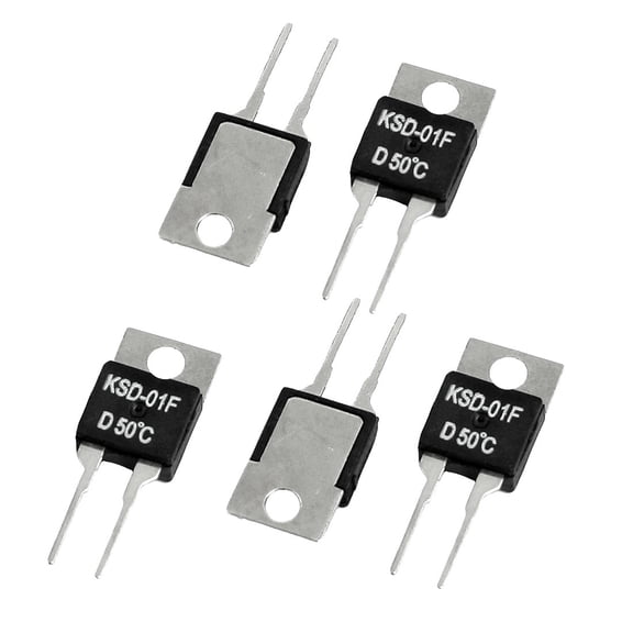 5x50C NC Temperature Control Switch Thermostat KSD-01F 250VAC/ 24VDC 1.5A