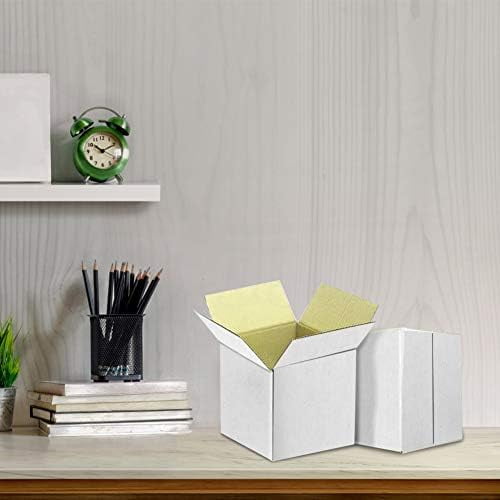 5x5x5 Shipping Boxes, Small White Corrugated Cardboard Box for Mailing, 25 Pack