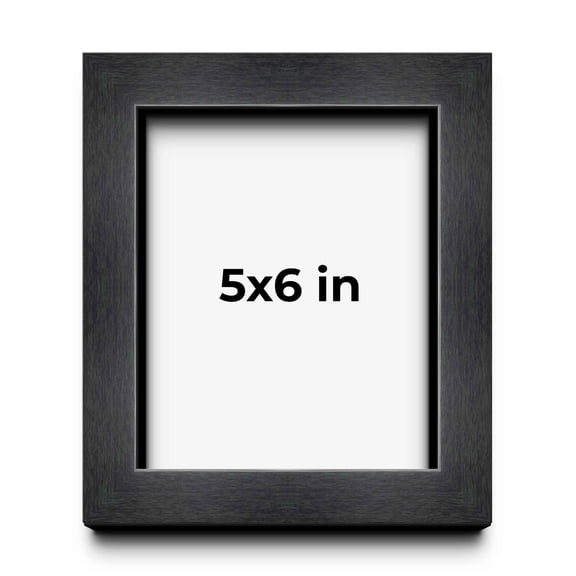 5x6 Black Shadowbox Frame - Interior Size 5x6 by 1 Inches - Made to Display Items Up To 1 Inches Deep