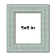 thumbnail image 1 of 5x6 Frame Blue Teal Distressed Solid Wood Picture Frame | 1.625 Inch Moulding Width | Sonoma Blue, 1 of 8