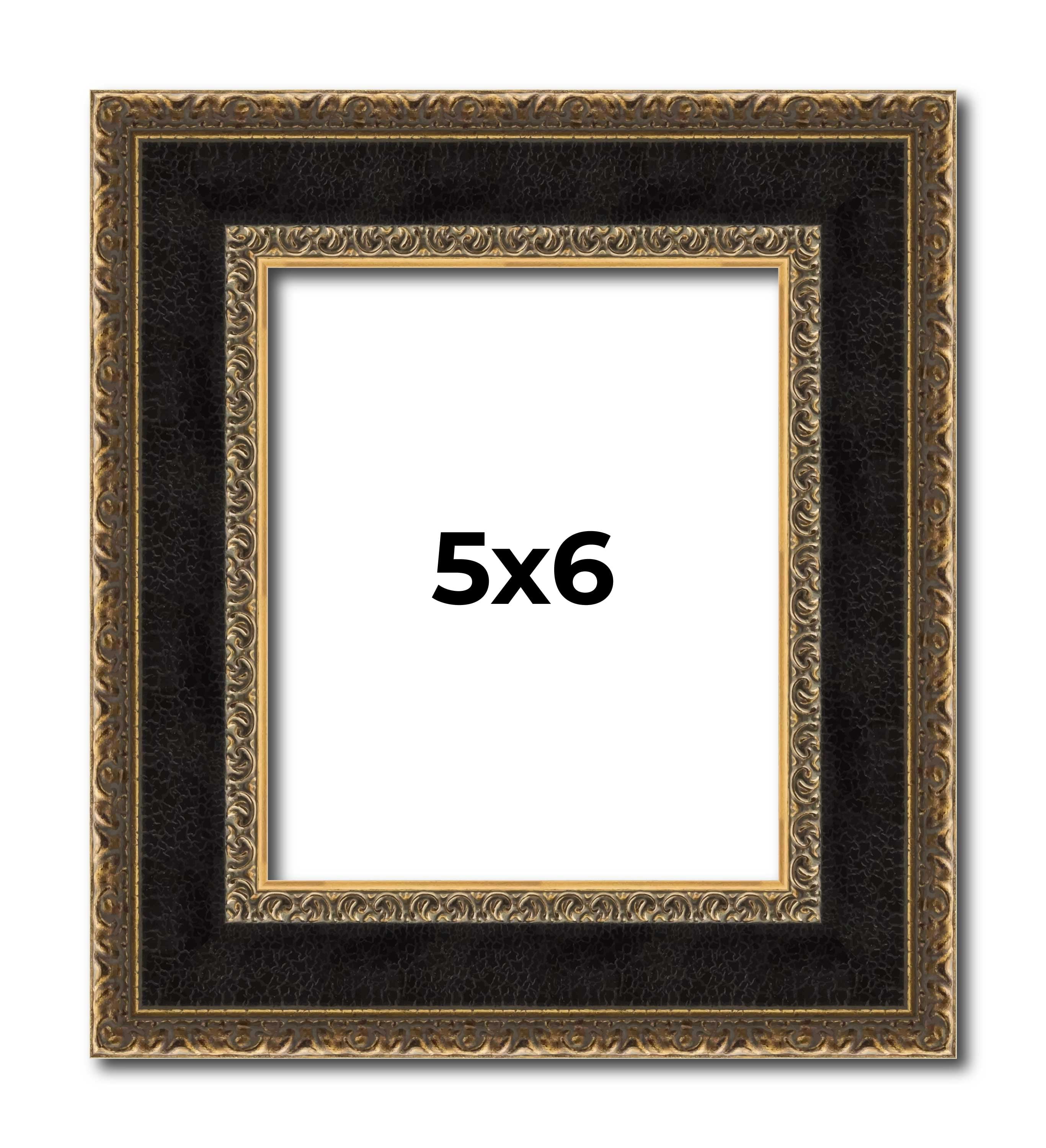 5x6 Frame Gold Antique Vintage Sold Wood Picture Frame | 1.75 Inch ...