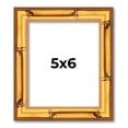 thumbnail image 1 of 5x6 Frame Gold Bamboo Solid Wood Picture Frame | 0.75 Inch Moulding Width | Interior Frame Depth, 1 of 8