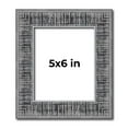 thumbnail image 1 of 5x6 Frame Silver Black Rustic Sonoma Solid Wood Picture Frame | 1.5 Inch Moulding Width | Complete, 1 of 8