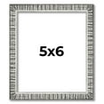 thumbnail image 1 of 5x6 Frame Silver Grey Distressed Solid Wood Picture Frame | 0.75 Inch Moulding Width | Interior, 1 of 8