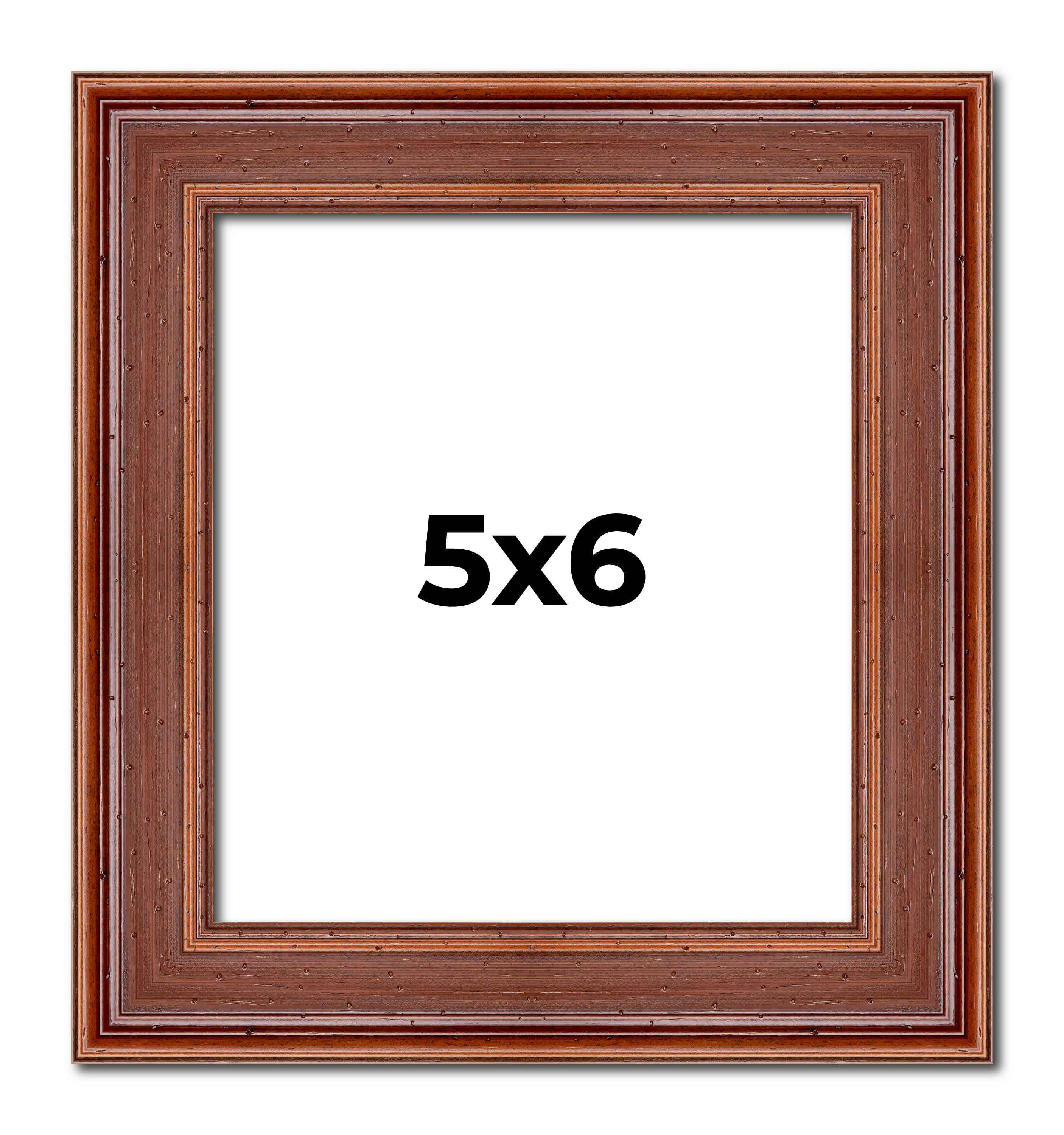 5x6 IN Frame Brown Old Farmhouse Waxed Board 2