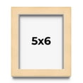 thumbnail image 1 of 5x6 In Frame Beige Real Wood Picture Frame Width 0.75 inches | Interior Frame Depth 0.5 inches |, 1 of 8