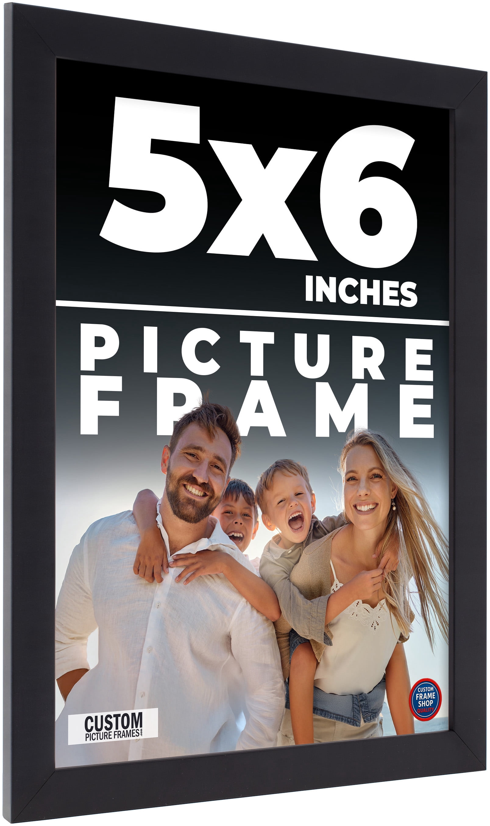5x6 In Frame Black Real Wood Picture Frame Width 0.75 inches | Interior ...