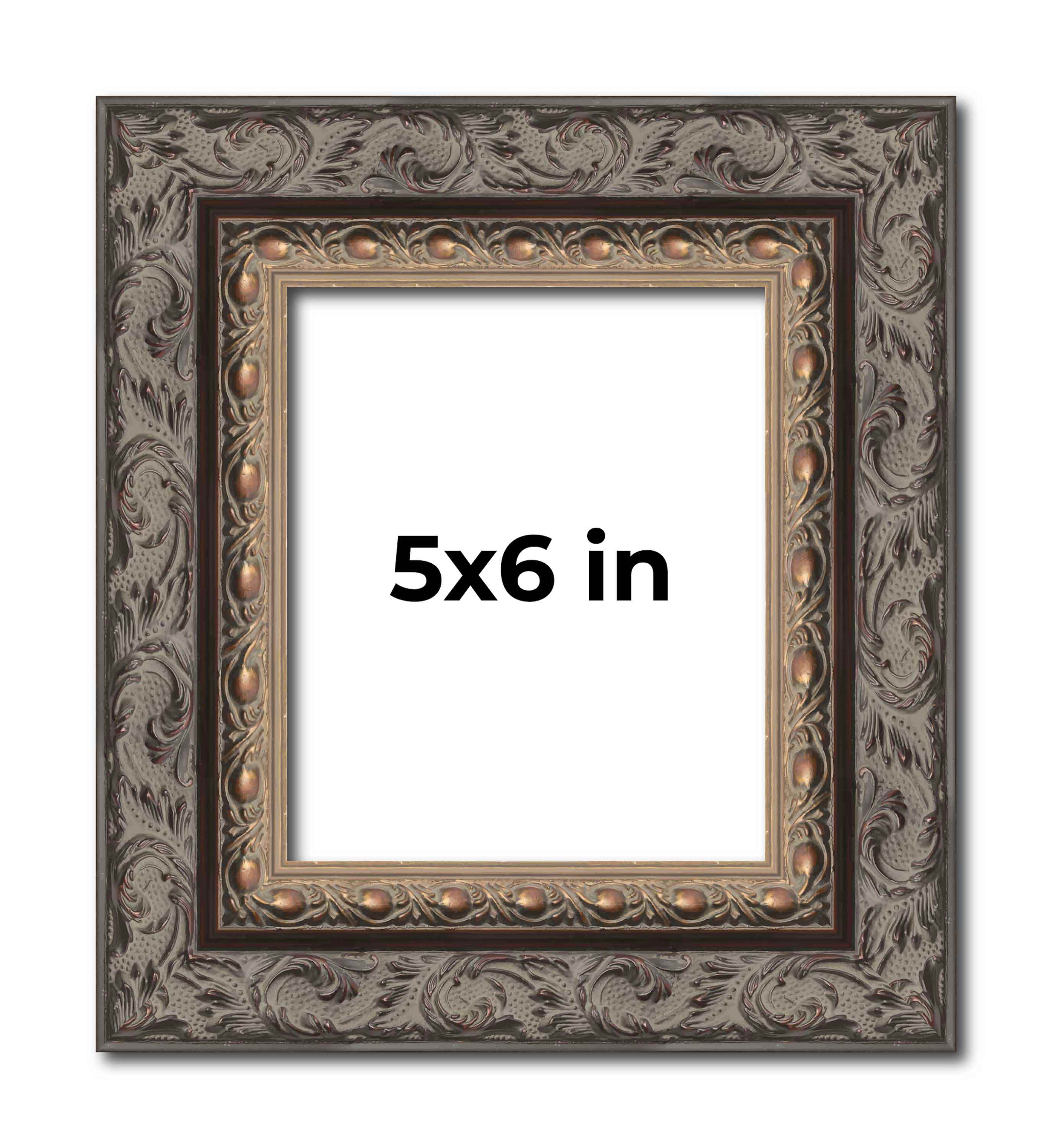 5x6 In Frame Black Real Wood Picture Frame Width 2 inches | Interior ...