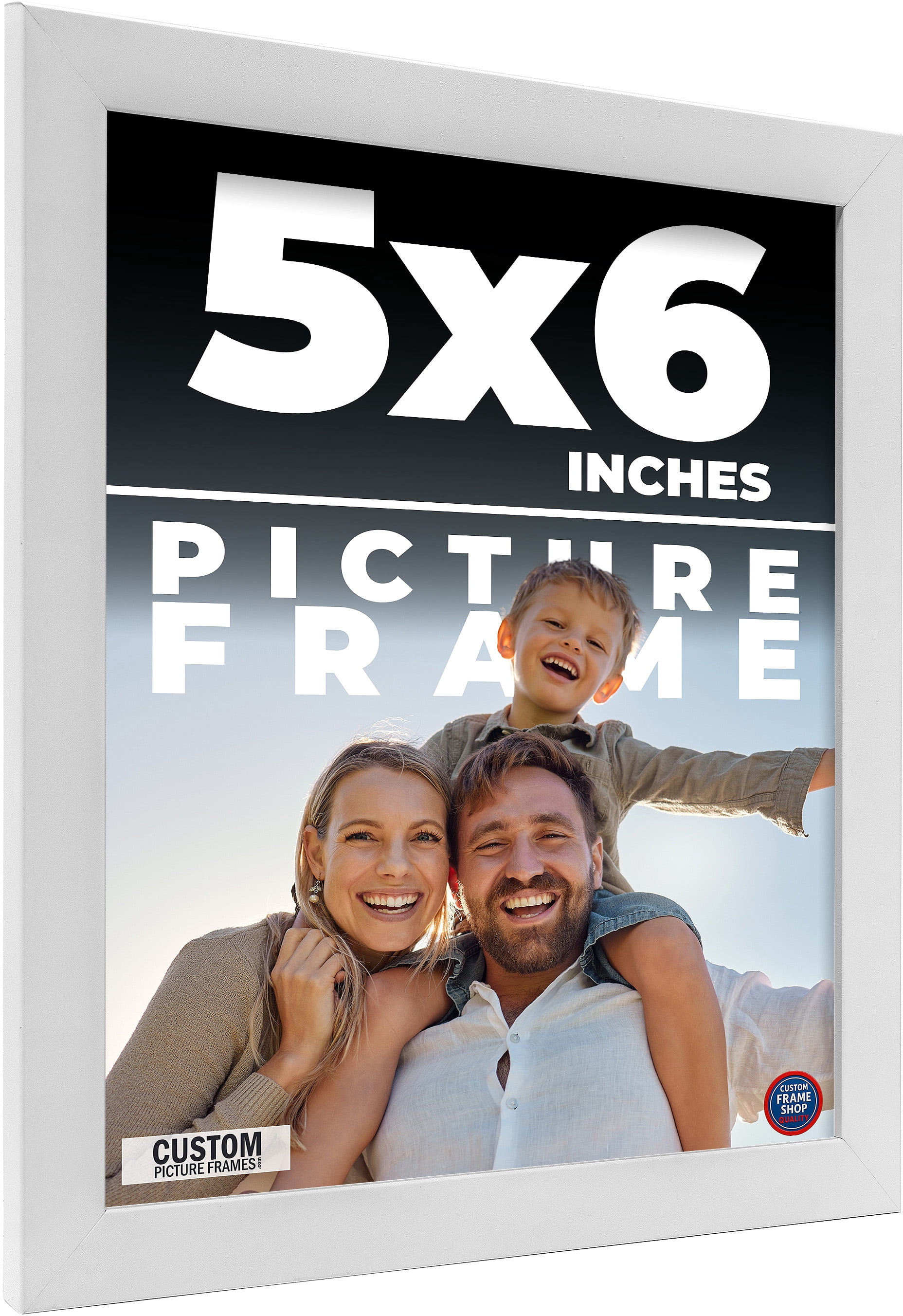 5x6 In Frame White Real Wood Picture Frame Width 0.75 inches | Interior ...
