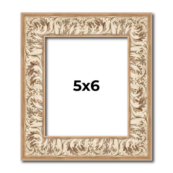 5x6 In Frame White Real Wood Picture Frame Width 1.5 inches | Interior Frame Depth 0.5 inches |