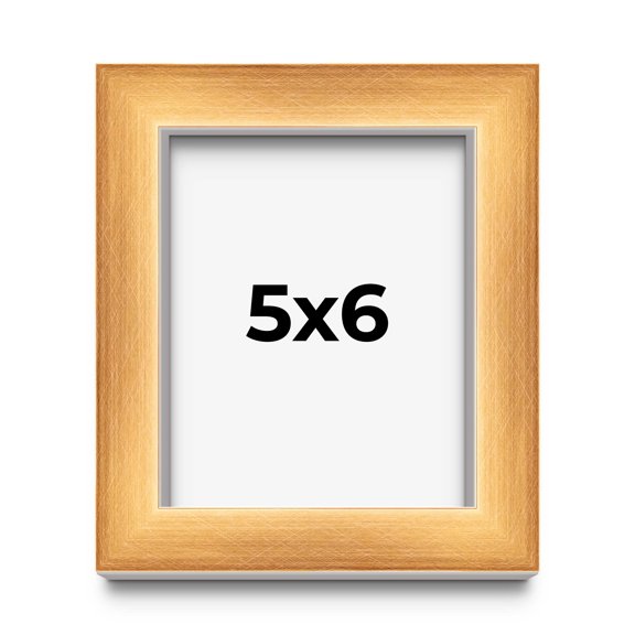 5x6 Shadow Box Bronze Cross-Brushed Display Frame | 1.625 Inches Deep Solid Wood | UV Resistant
