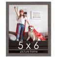 thumbnail image 1 of 5x6 Textured Grey Picture Frame - UV Acrylic, Foam Board Backing, Hanging Hardware, 1 of 8