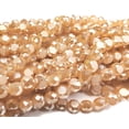 thumbnail image 1 of 5x6mm Goldenrod Glass Faceted Coin Beads Genuine Gemstone Natural Jewelry Making, 1 of 4