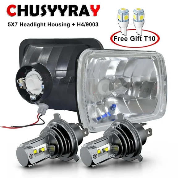 5x7 7x6 H6054 LED Headlights for Chevy Corvette C4 1984-1996 Headlight High Low Beam