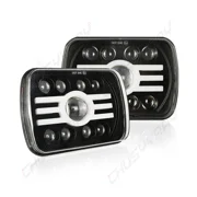 5x7 7x6 LED Headlights Compatible for Jeep Cherokee XJ 1984-2001 8000LM High 5600LM Low 6000K White, IP67 Plug and Play 2PCS