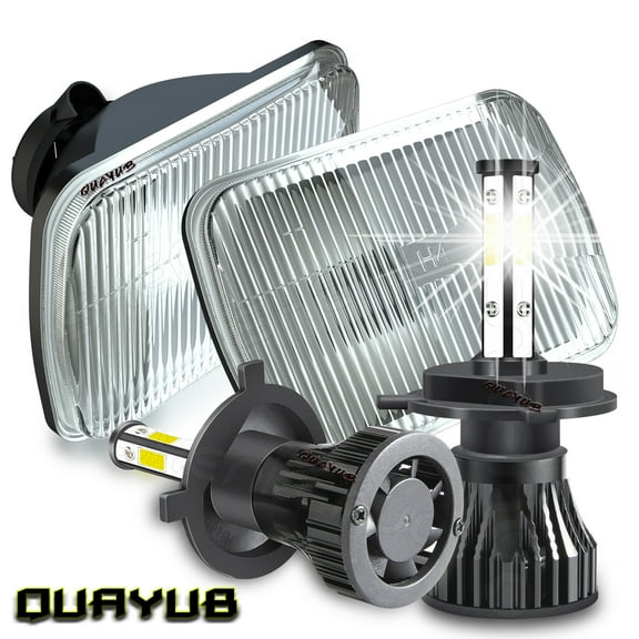 5x7 7x6''inch LED Headlight Hi-Lo Beam DRL White For Nissan Pickup Hardbody D21