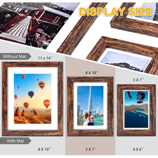 5x7 8x10 11x14 Picture Frames Set Poster Frame Photo Frame Collage Wall