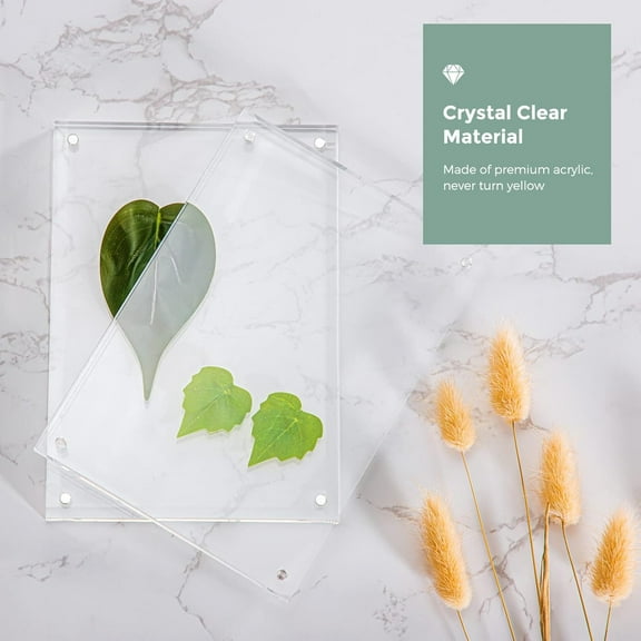 5x7 Acrylic Photo Frame 5Pack Premium Acrylic Photo Frame Magnetic Picture Frames