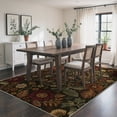 thumbnail image 1 of DEORAB 5x7 Vintage Floral Area Rugs, Machine Washable Rugs for Living Room, Non Slip Rug with Rubber Backing, Runner Rug for Bedroom Entryway Dining Home Office, 1 of 9