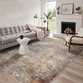 thumbnail image 1 of DEORAB 5x7 Area Rugs for Living Room, Low Pile Lightweight Soft Machine Washable Rugs, Non Slip, Rug for Bedroom in Red, 1 of 6