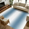 thumbnail image 1 of 5x7 Area Rugs, Blue White Ombre Non-Skid Rubber Backing Large Rectangle Rugs - Living Room Bedroom Home Office, Modern Abstract Art Farmhouse Gradient Indoor Floor Mat Carpets Washable Rug, 1 of 9