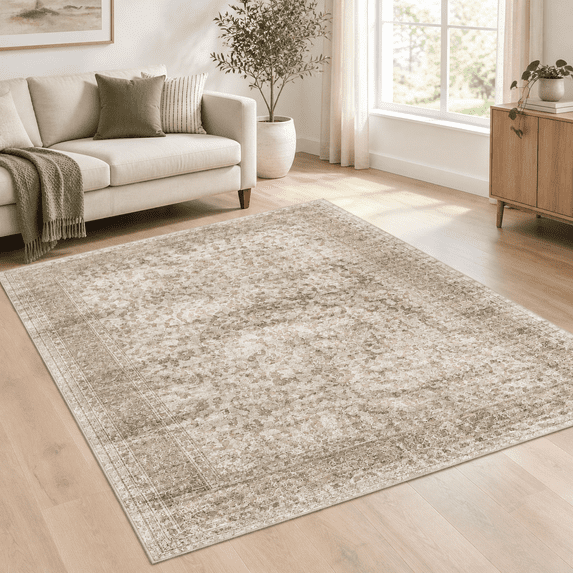 5x7 Area Rugs For Living Room Washable Non Slip Vintlow Pile Soft Rug ...