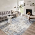 thumbnail image 1 of DEORAB 5x7 Area Rugs Low Pile Lightweight Machine Washable Non Slip Indoor for Living Room, Bedroom, Distressed Abstract Modern Blue, 1 of 6