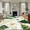 thumbnail image 1 of 5x7 Area Rugs for Living Room, Christmas Tree Non Slip Area Rugs for Kitchen Bedroom Entryway, White Green Xmas Tree Winter Washable Carpet Runner Rug Floor Mats for Bedroom Home Decor, 1 of 9