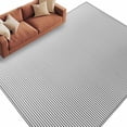 thumbnail image 1 of 5x7 Area Rugs for Living Room, Gray Striped Non Slip Area Rugs for Kitchen Bedroom Entryway, Modern Minimalist Vertical Stripes Lines Washable Carpet Runner Rug Floor Mats for Bedroom Home Decor, 1 of 9