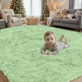 thumbnail image 1 of 5x7 Area Rugs for Living Room Rug: Soft Fluffy Shag Mint Green Rugs for Bedroom, Non-Slip Large Fuzzy Plush Rug Indoor Floor Carpet for Nursery Kids Boys Girls Room, Dorms, Playroom, 1 of 17