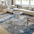 thumbnail image 1 of 5x7 Area Rugs Modern Abstract Faux Wool Rug Ultra-Soft Low Pile Accent Rug Stain Resistant Carpet Machine Washable Rugs for Bedroom with Non Slip Backing, 1 of 7