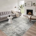 thumbnail image 1 of DEORAB 5x7 Area Rugs Low Pile Lightweight Machine Washable Non Slip Indoor for Living Room, Bedroom, Abstract Distressed Dusty Gray, 1 of 6